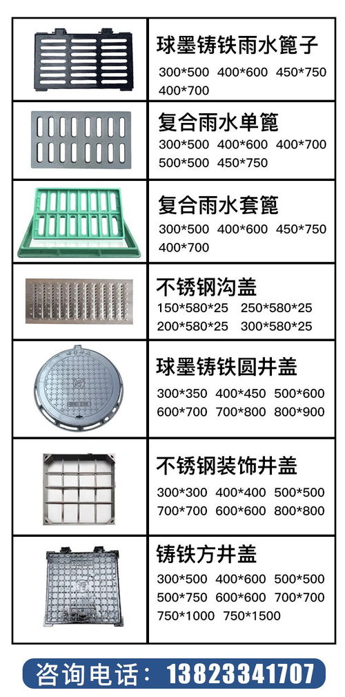 广州深圳球墨铸铁井盖
